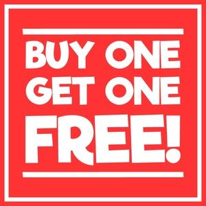 Buy one item get 2nd item (equal or less) Free!